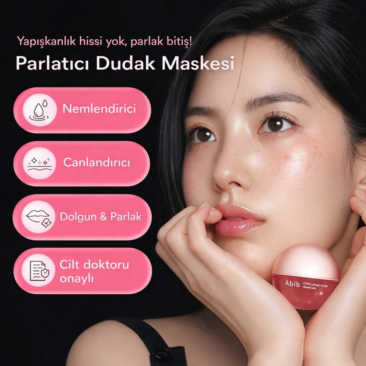 Abib PDRN Collagen Lip Mask - Parlak & Yoğun Nem Bakımı