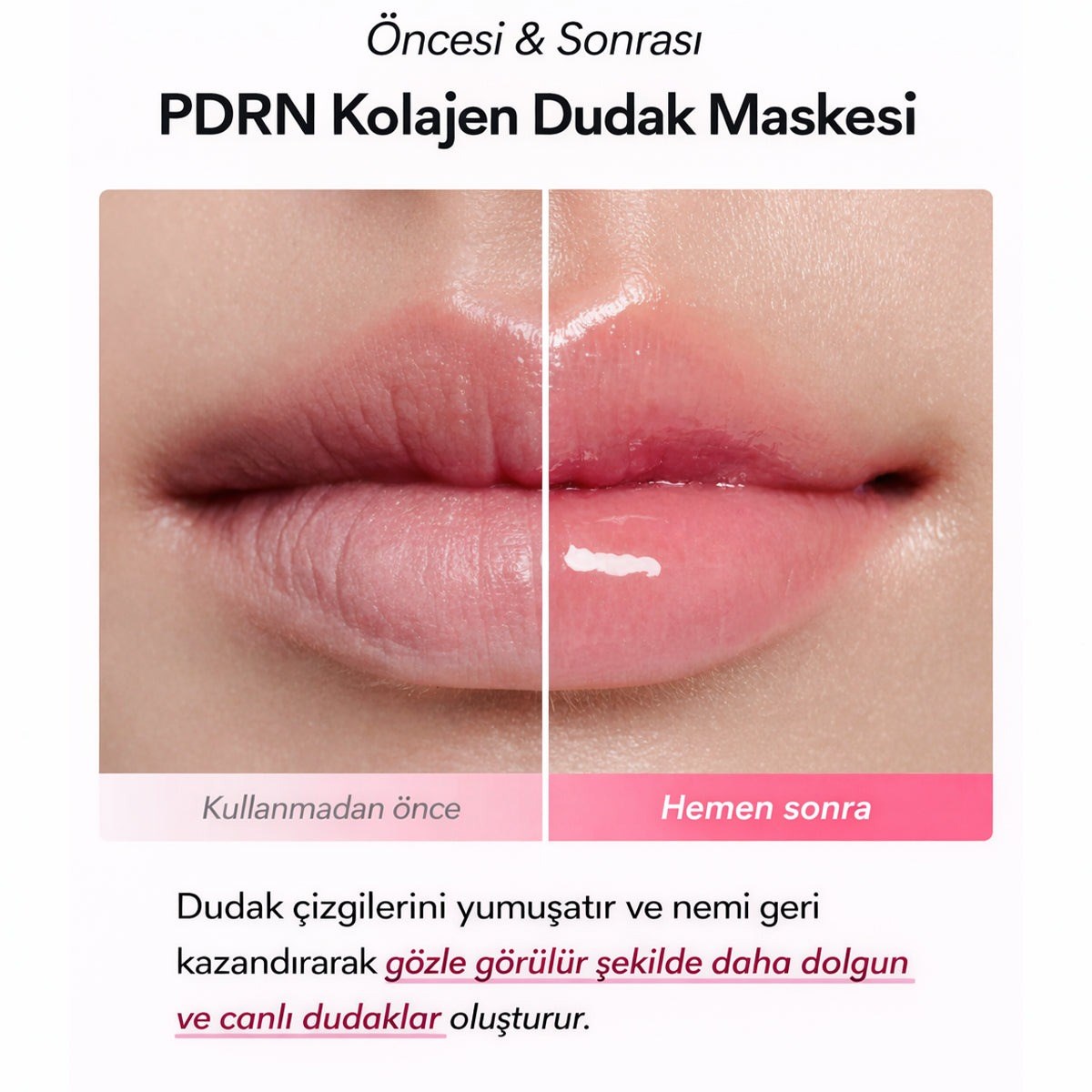 Abib PDRN Collagen Lip Mask - Parlak & Yoğun Nem Bakımı