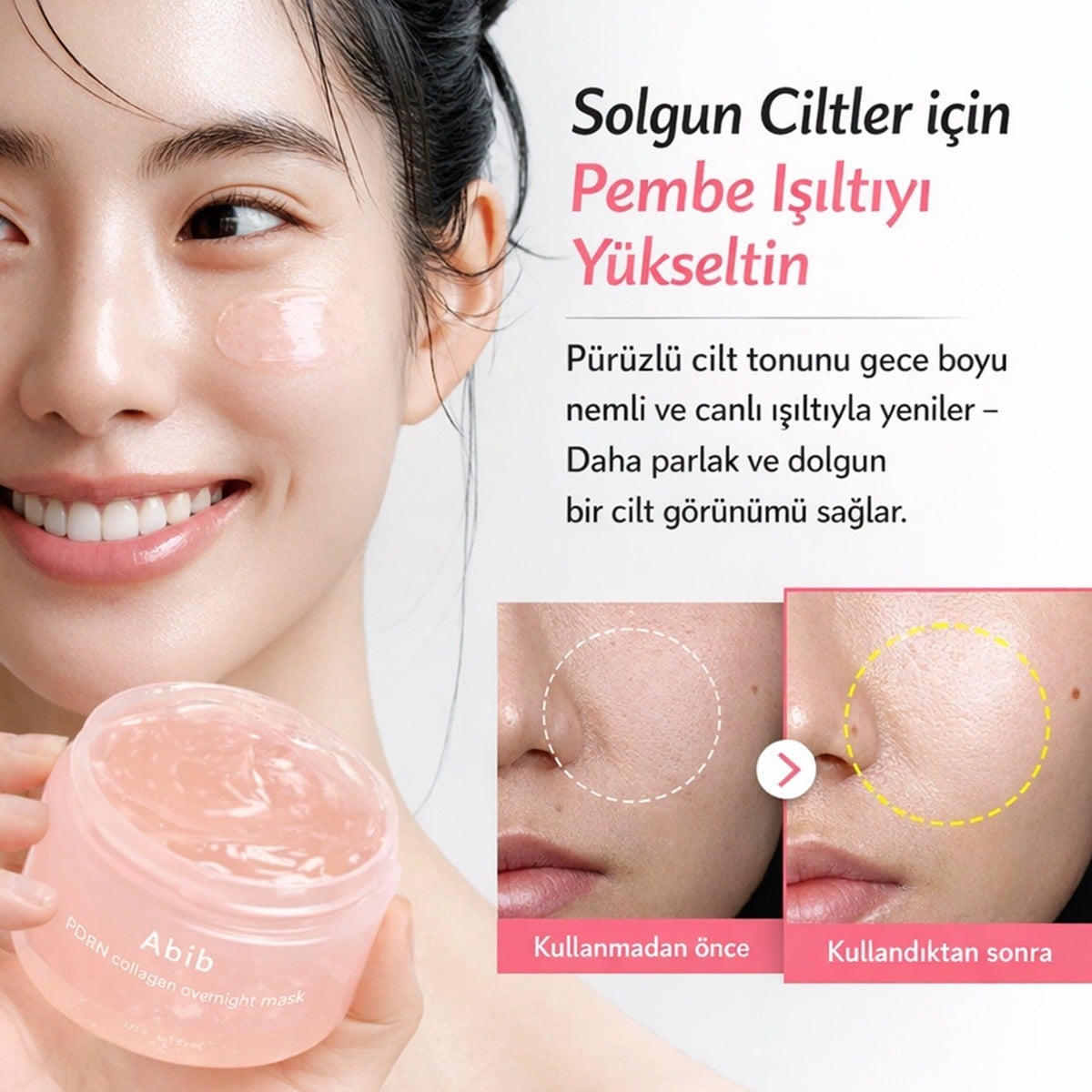 Abib PDRN Collagen Overnight Mask - Onarıcı & Sıkılaştırıcı 80 ml