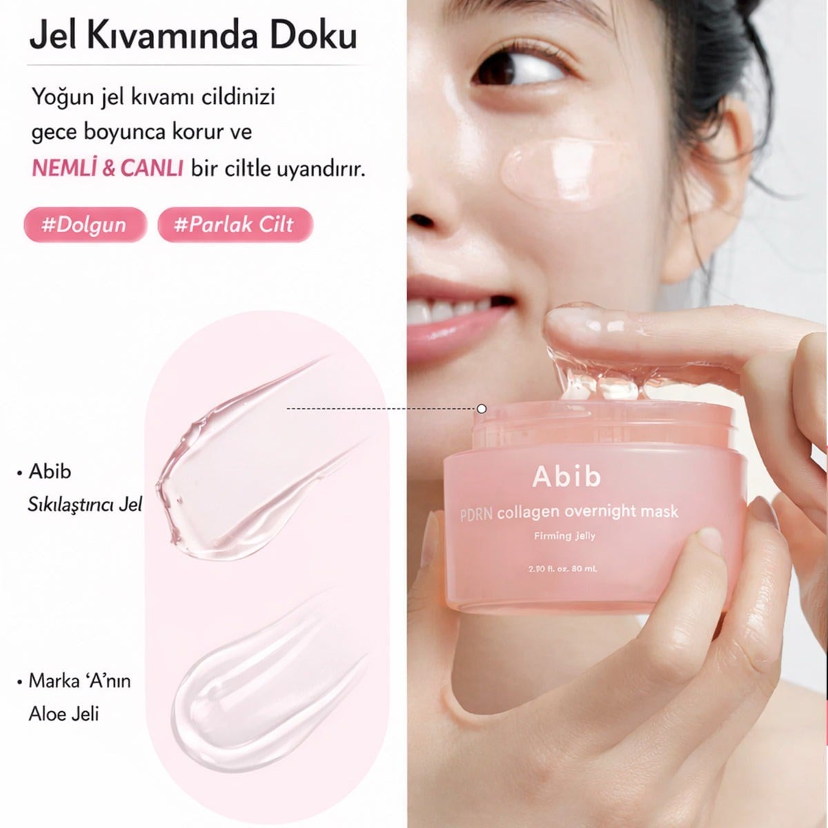 Abib PDRN Collagen Overnight Mask - Onarıcı & Sıkılaştırıcı 80 ml