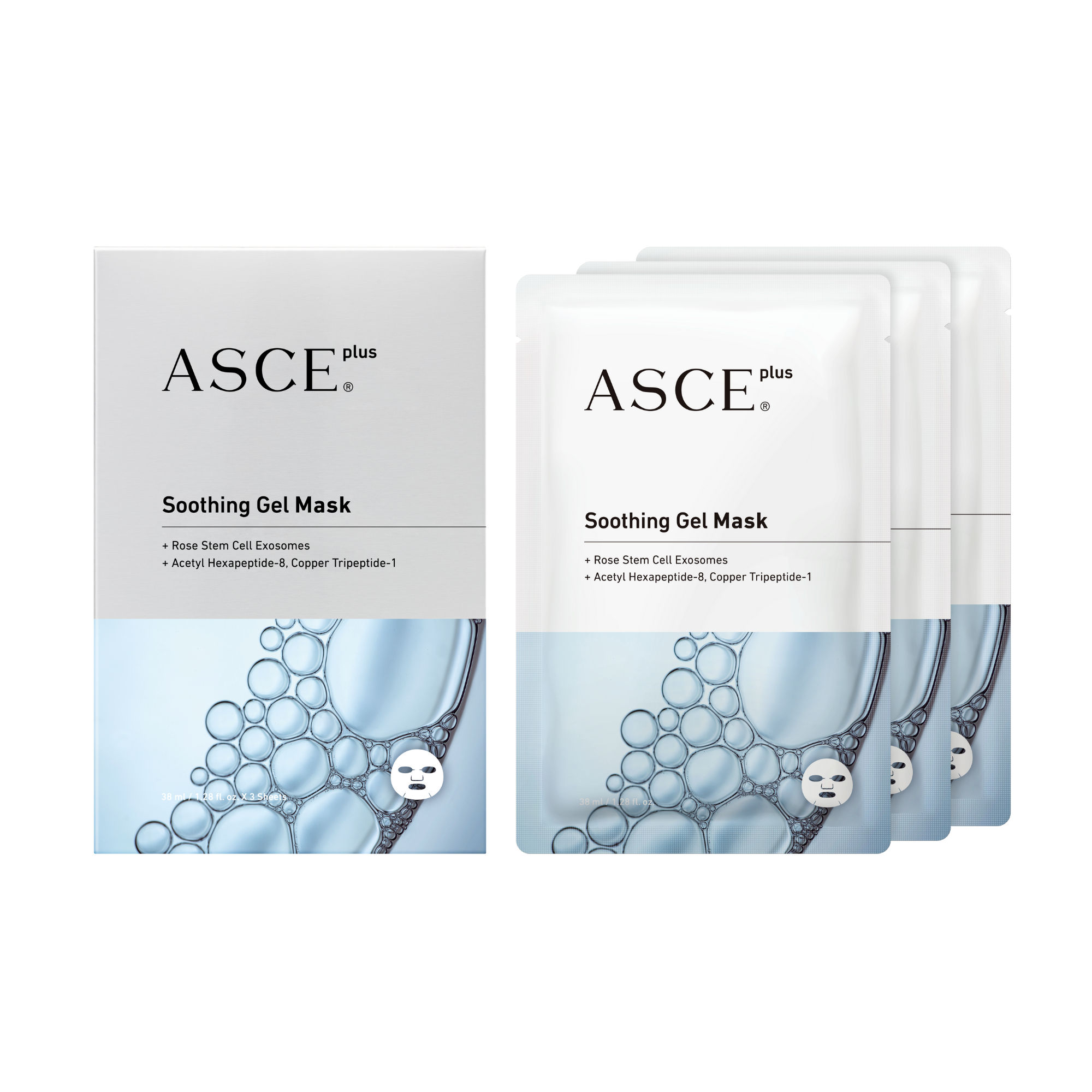 ASCEplus Soothing Gel Mask 38 ml x 3 Sheets