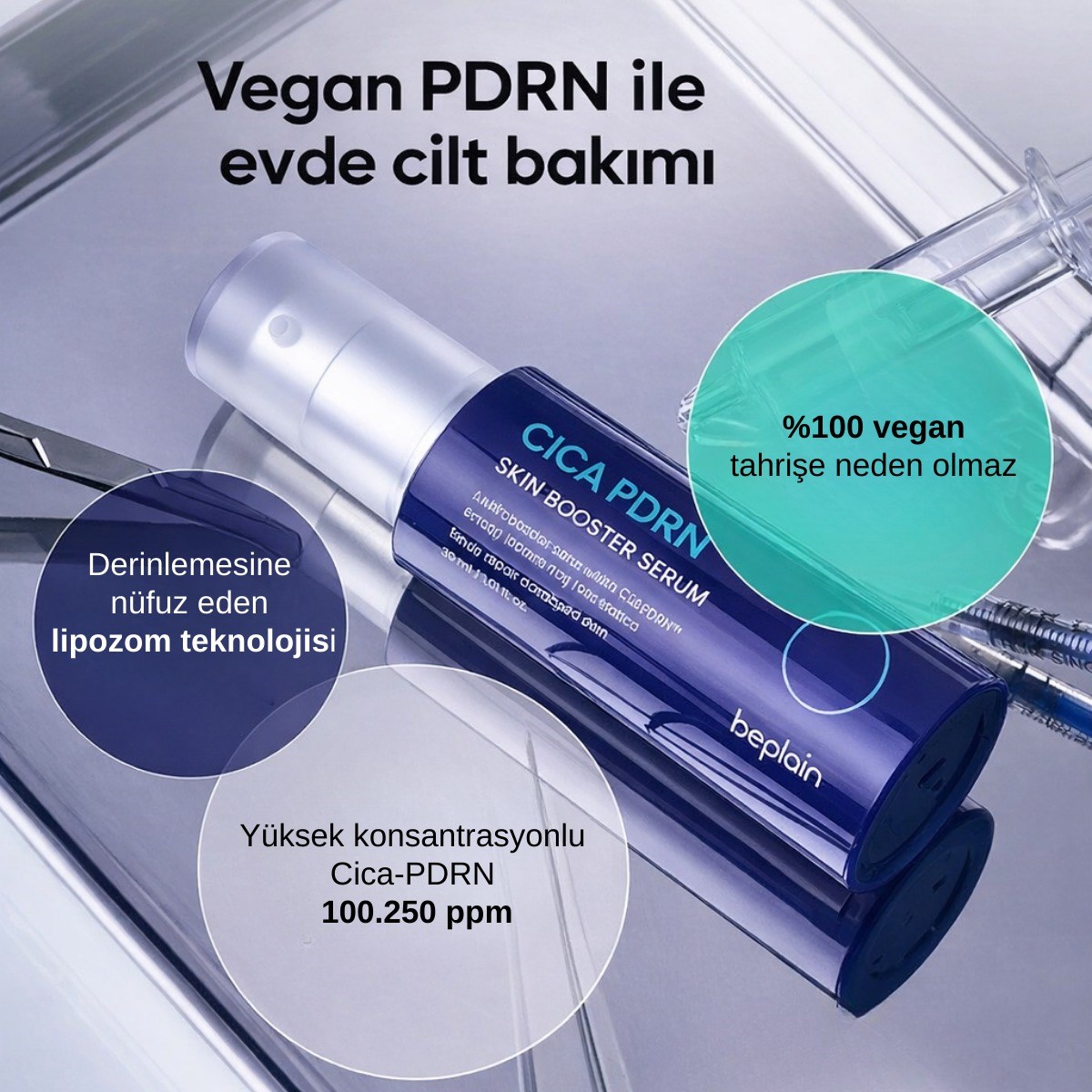 Beplain Cica - PDRN Booster Serum - Yenileyici Serum 30 ml
