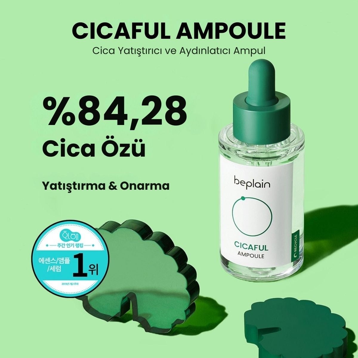 Beplain Cicaful Ampoule - Yatıştırıcı Bariyer Ampul 30 ml