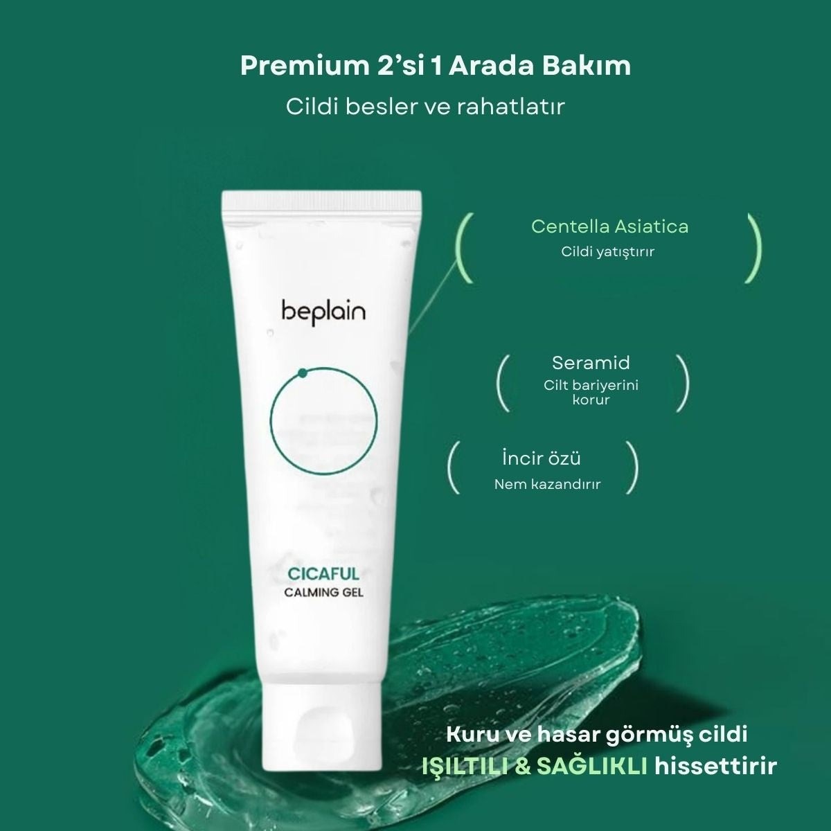 Beplain CicaFul Calming Gel - Yatıştırıcı Jel 80 ml
