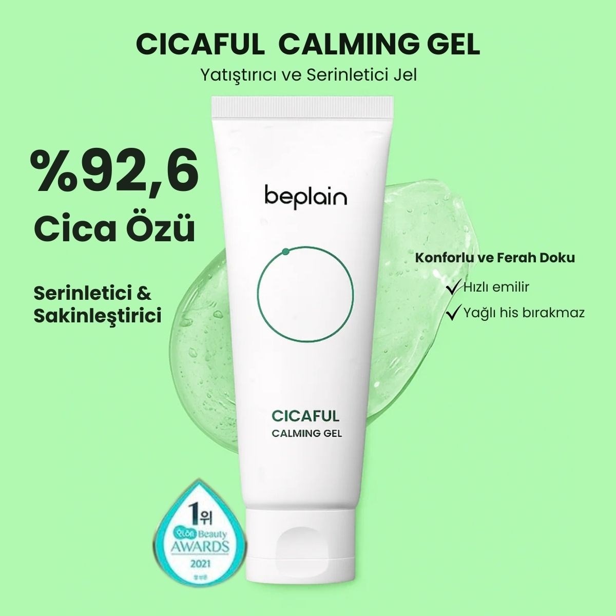 Beplain CicaFul Calming Gel - Yatıştırıcı Jel 80 ml