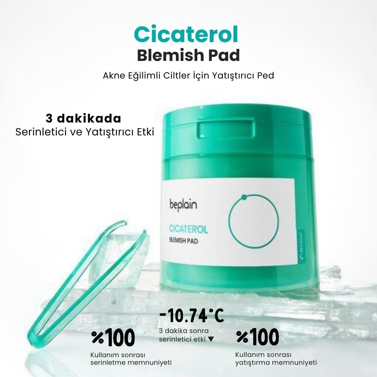 Beplain Cicaterol Blemish Pad - Yatıştırıcı Ped 80'li