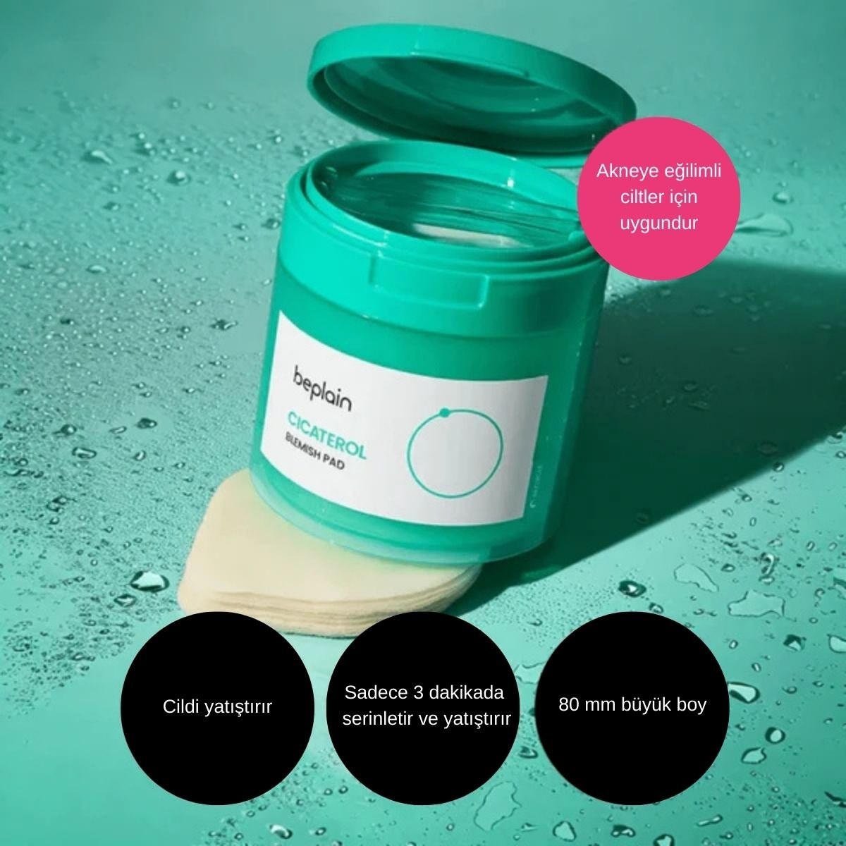 Beplain Cicaterol Blemish Pad - Yatıştırıcı Ped 80'li