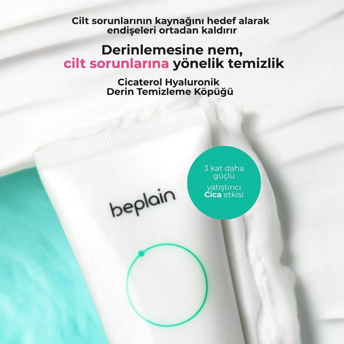 Beplain Cicaterol Hyaluronic Foam – Yatıştırıcı Köpük 120 ml