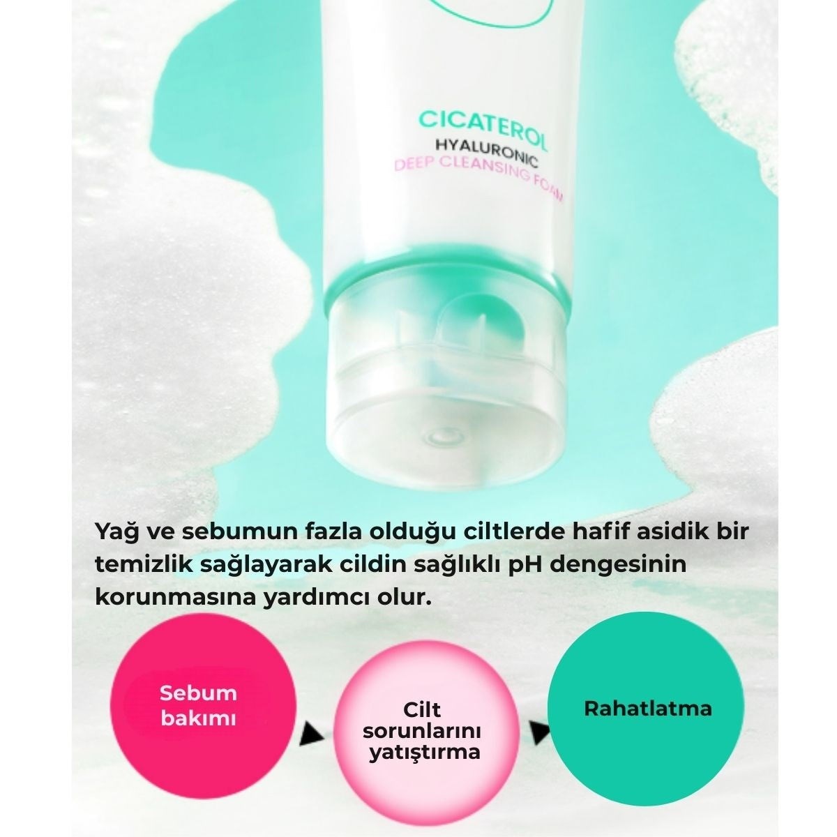 Beplain Cicaterol Hyaluronic Foam – Yatıştırıcı Köpük 120 ml