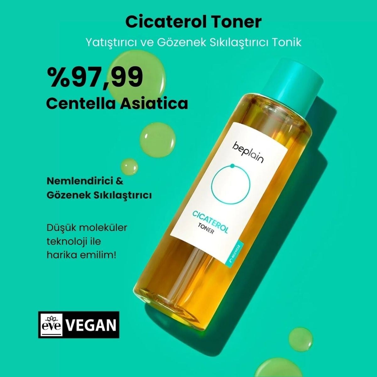 Beplain Cicaterol Toner - Yatıştırıcı Tonik 200 ml