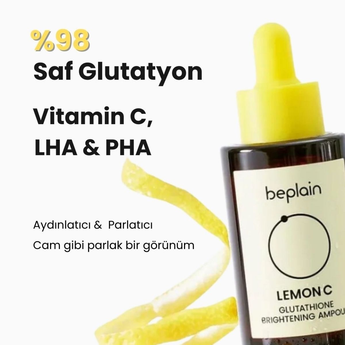 Beplain Lemon C Glutathione Brightening Ampoule - Aydınlatıcı Ampul 30 ml