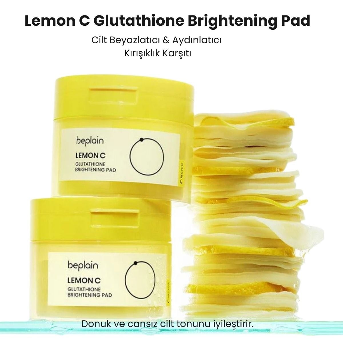 Beplain Lemon C Glutathione Brightening Pad - Aydınlatıcı Ped 70 Adet