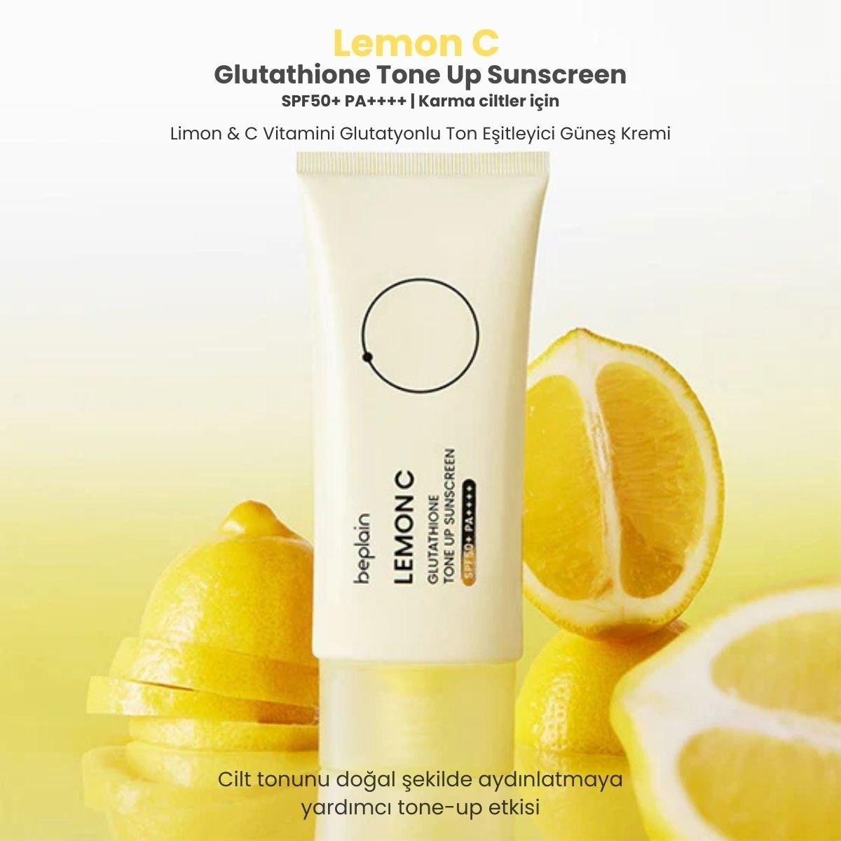 Beplain Lemon C Glutathione Tone Up Güneş Kremi 50 ml