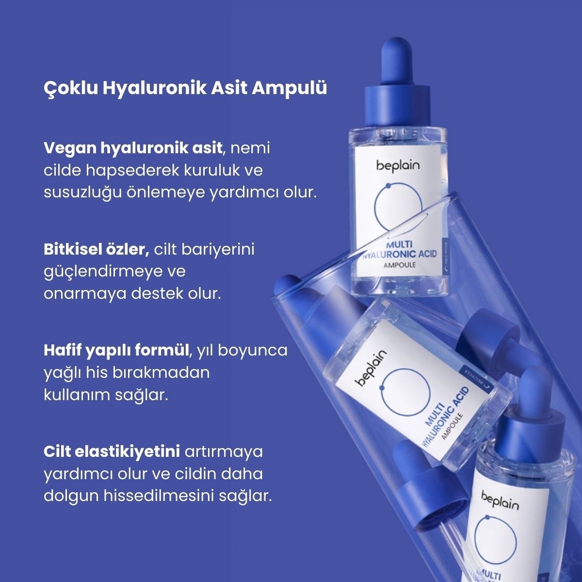Beplain Multi Hyaluronic Ampoule - Nem Ampulü 30 ml