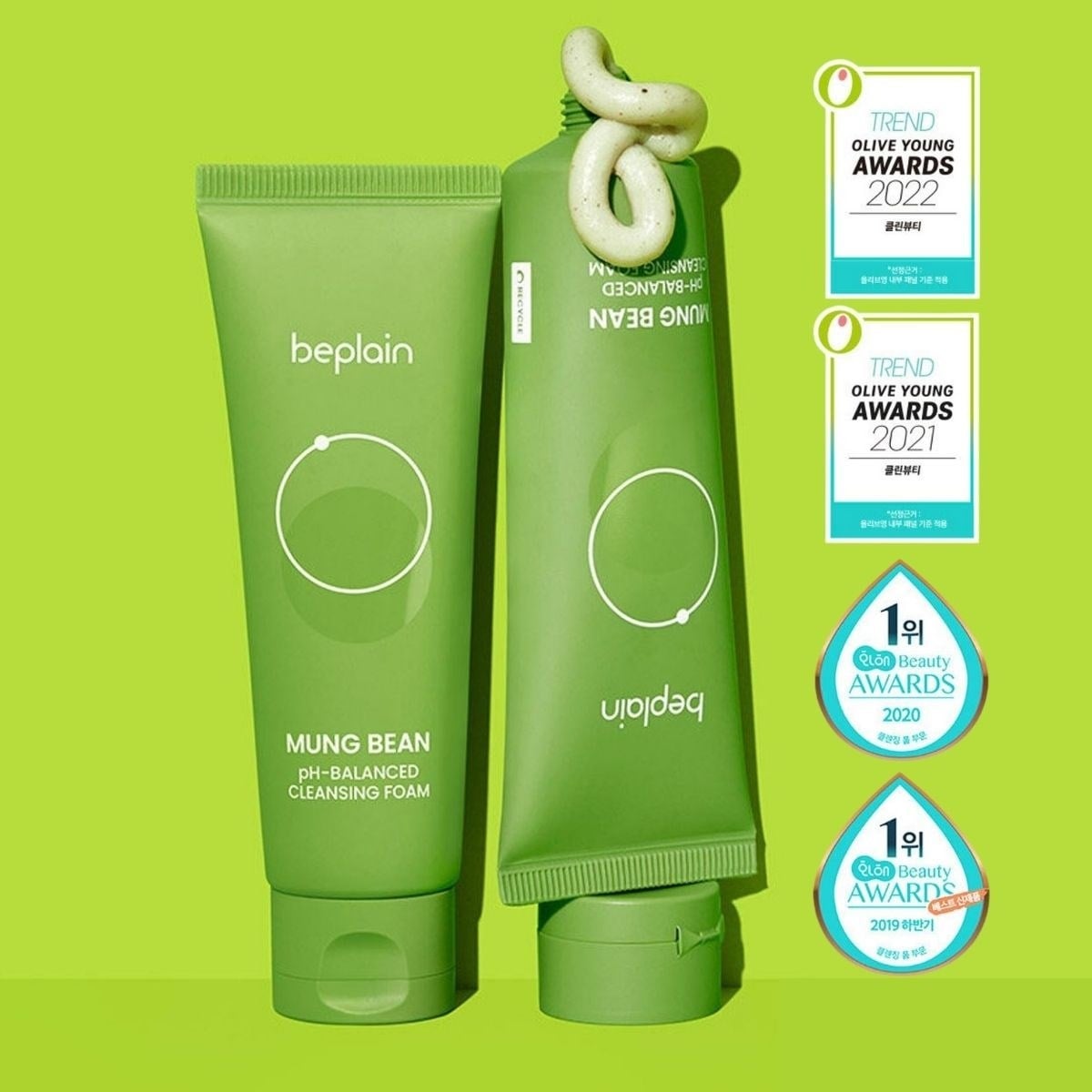 Beplain Mung Bean Cleansing Foam – Ph Dengeleyen Köpük 80 ml