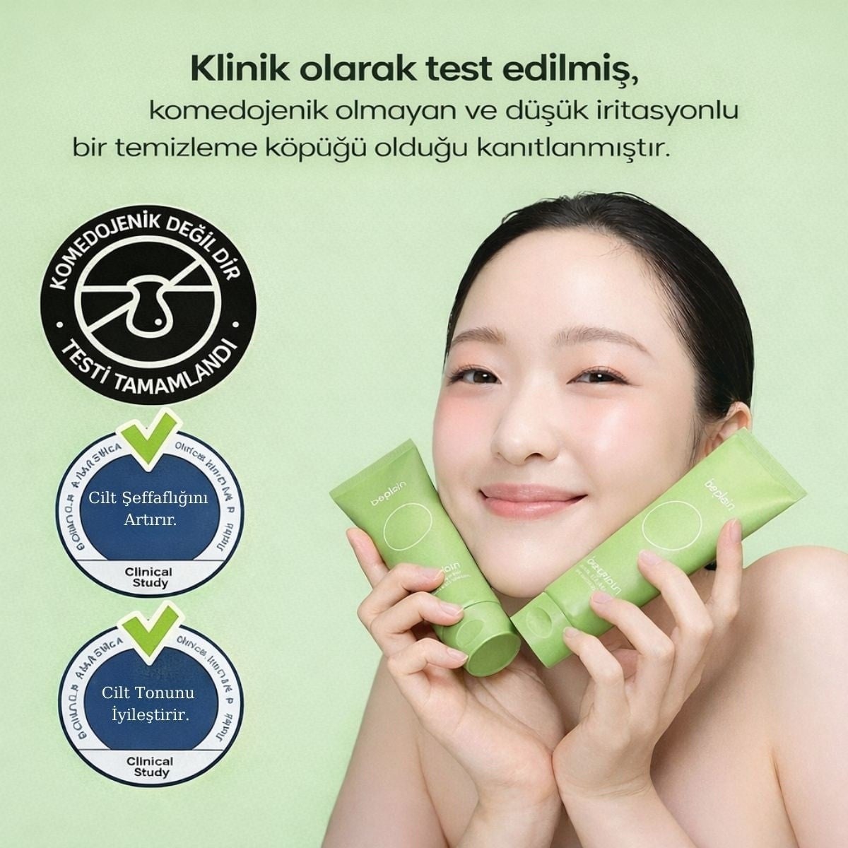 Beplain Mung Bean Cleansing Foam – Ph Dengeleyen Köpük 80 ml