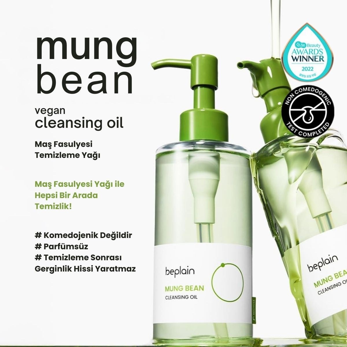 Beplain Mung Bean Cleansing Oil - Vegan Temizleme Yağı 200 ml