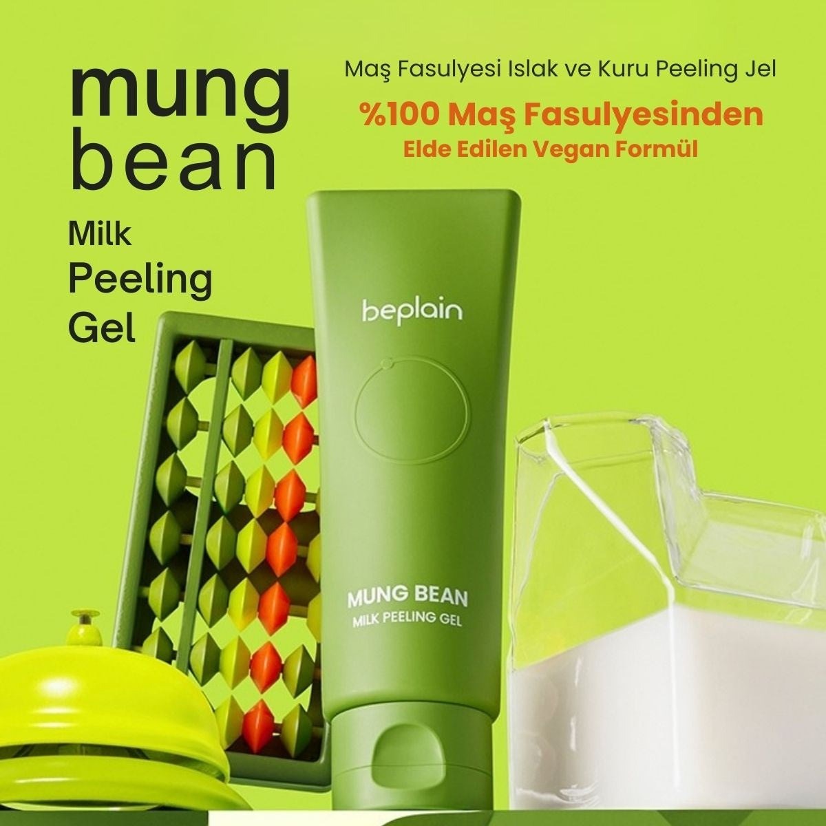 Beplain Mung Bean Milk Peeling Gel - Nazik Peeling 120 ml