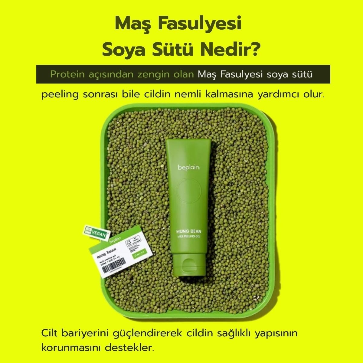 Beplain Mung Bean Milk Peeling Gel - Nazik Peeling 120 ml