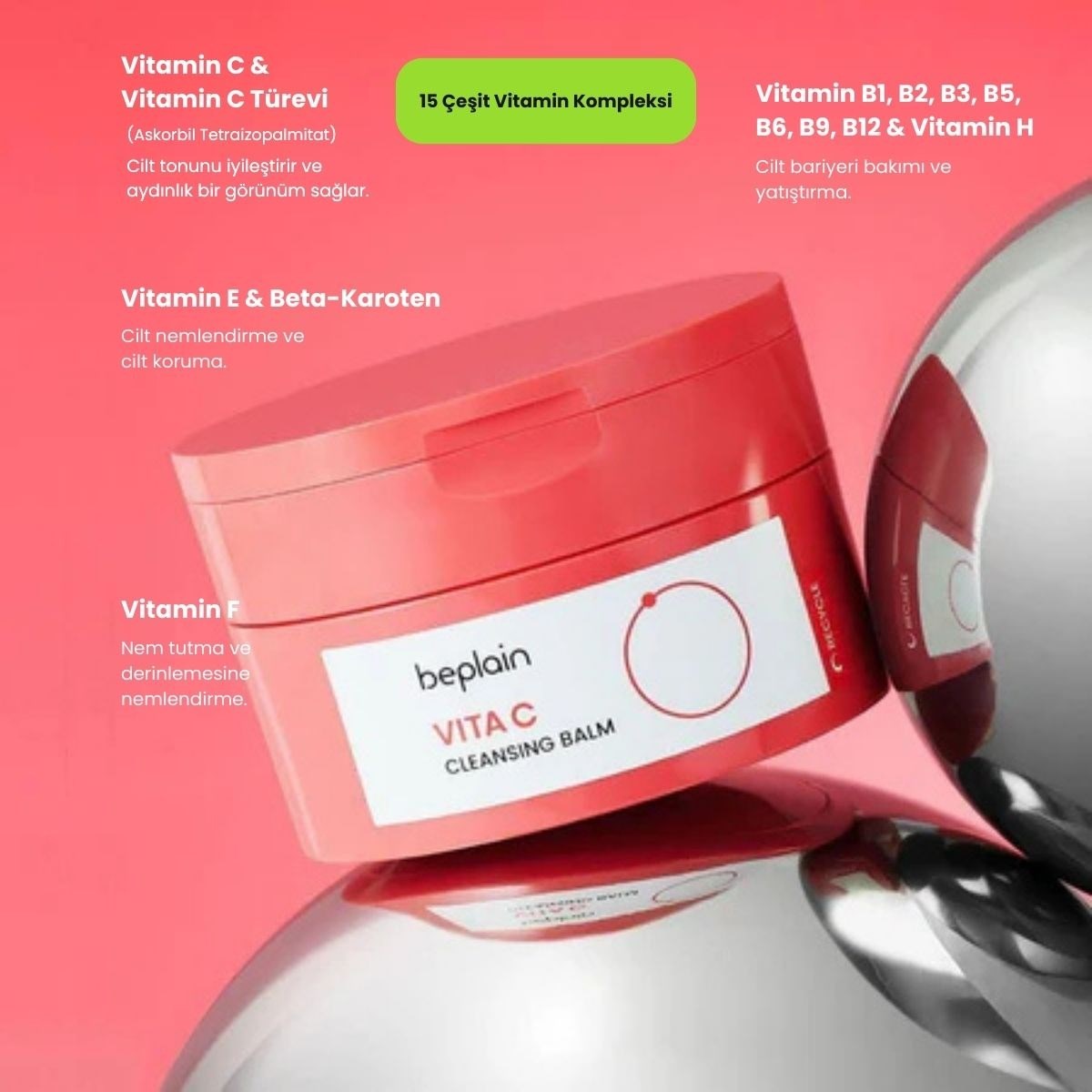 Beplain Vita C Cleansing Balm - Aydınlatıcı Temizleme Balm 100 ml
