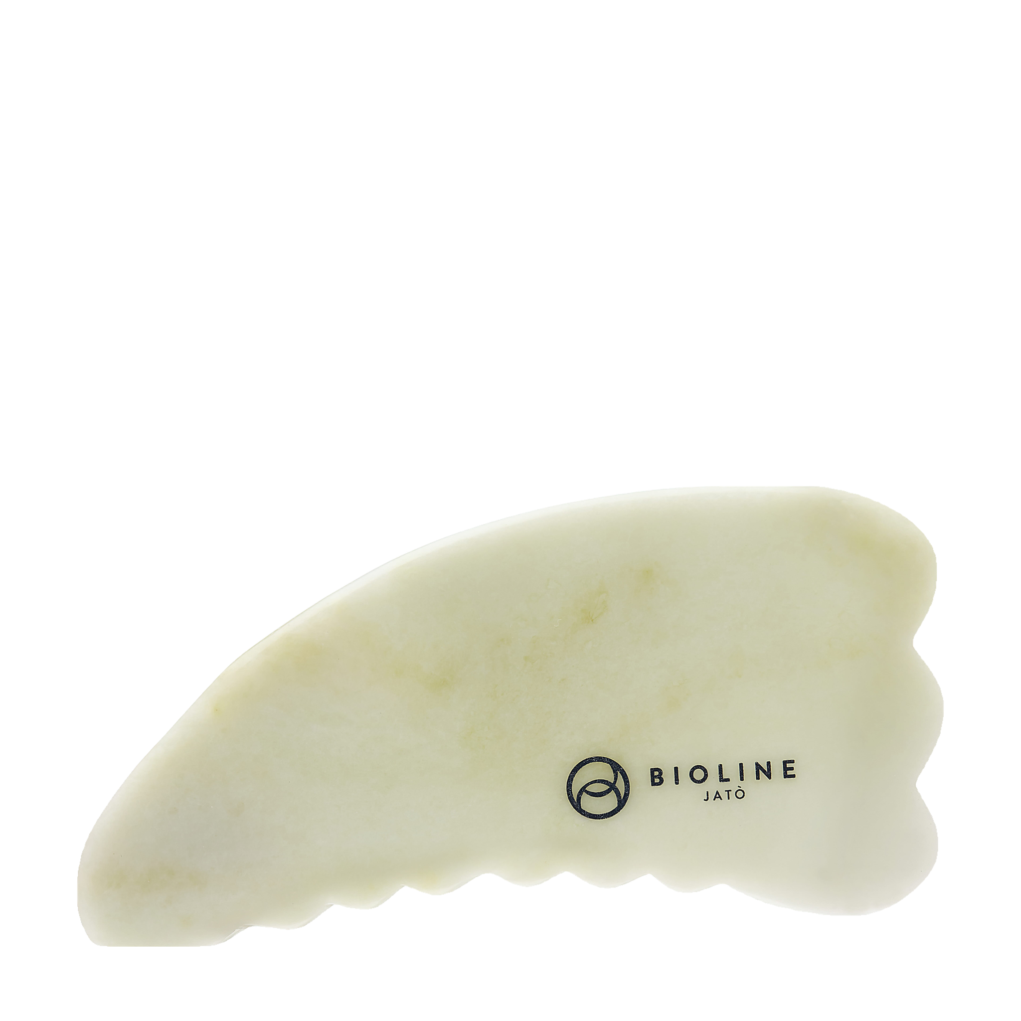 Bioline Jatò Body Gua Sha in White Natural Jade 13,5 × 6,1 cm – 6 mm