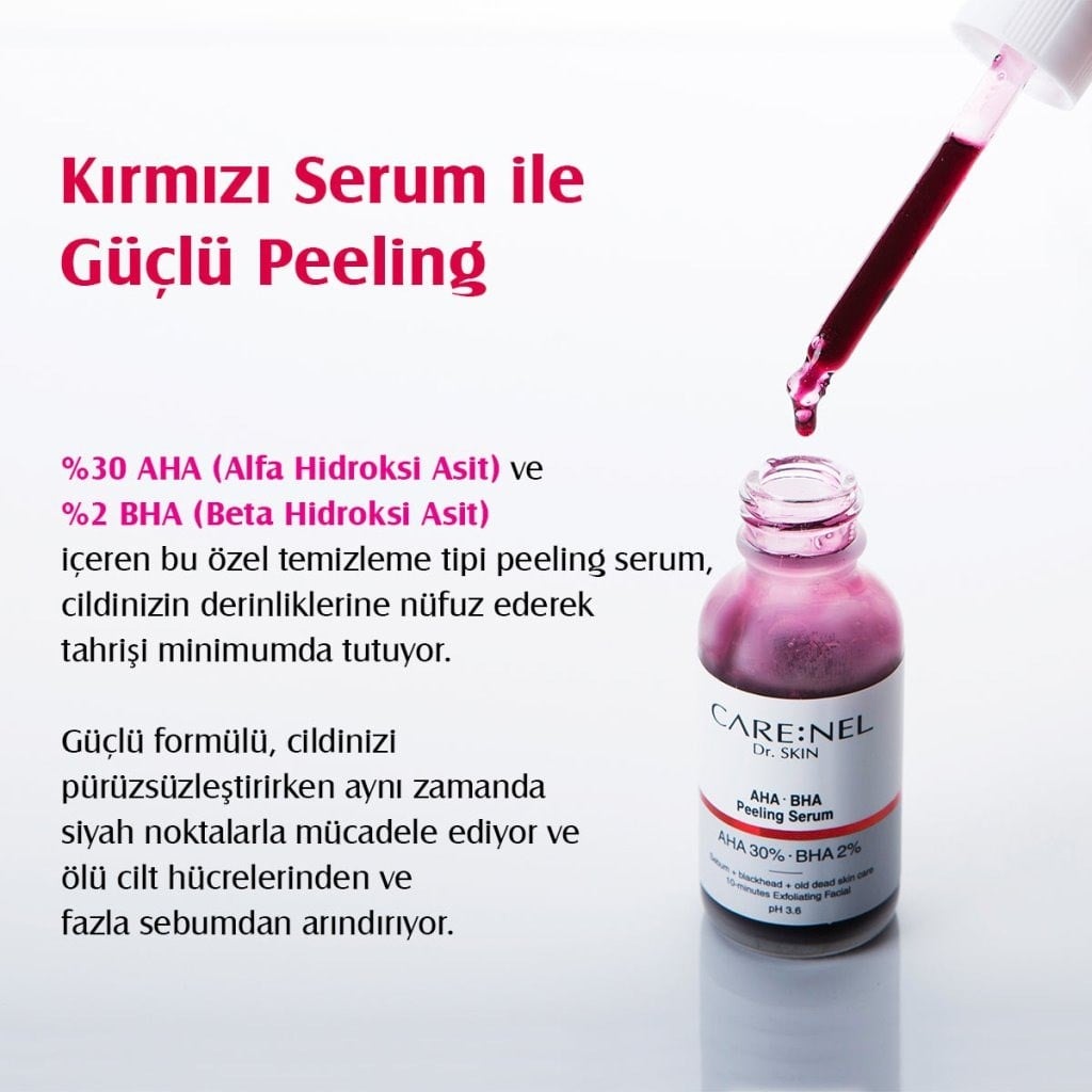 Care:Nel AHA BHA Peeling Serum - Çift Asit Peeling
