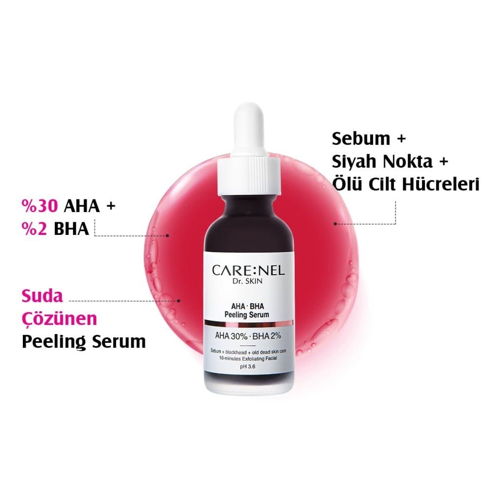 Care:Nel AHA BHA Peeling Serum - Çift Asit Peeling