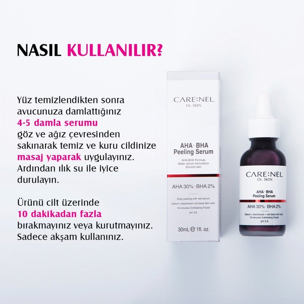 Care:Nel AHA BHA Peeling Serum - Çift Asit Peeling