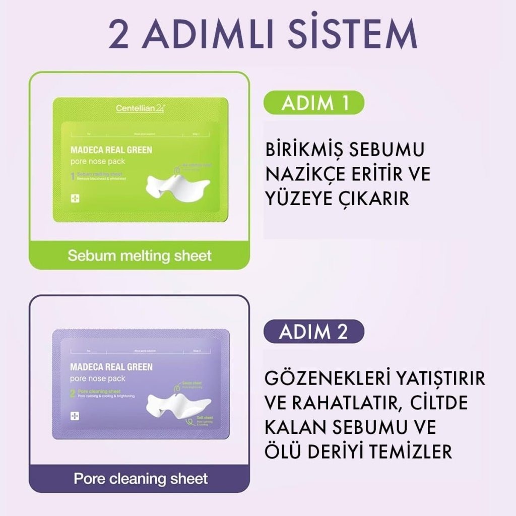 Centellian24 Real Green Pore Pad - 2'li Burun Bakım Seti