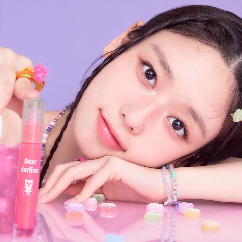 Etude Jelly Pang Dear Darling Water Tint - Parlak Işıltılı Jel Tint Red Bean Pink