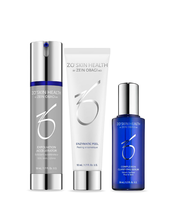 Exfoliation Accelerator 50 ml & Enzymatic Peel 50 ml & Complexion Clarifying Serum 50 ml