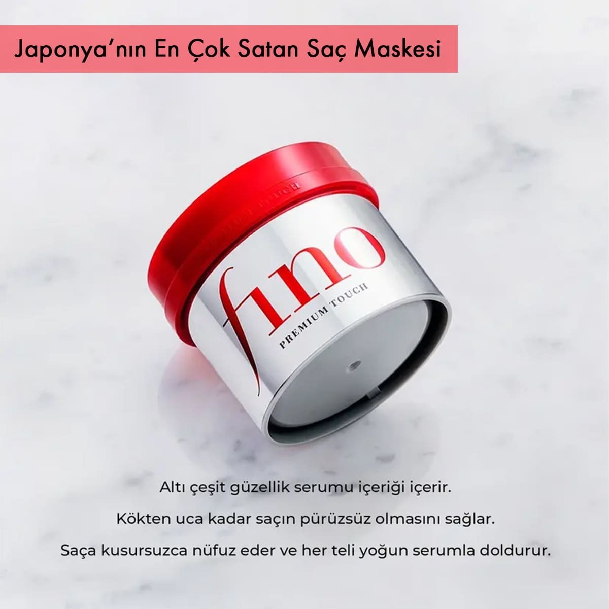 Fino Premium Touch Saç Maskesi - Yoğun Onarım ve Derin Nem Bakımı