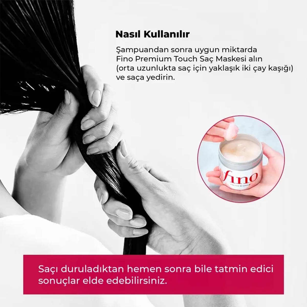 Fino Premium Touch Saç Maskesi - Yoğun Onarım ve Derin Nem Bakımı