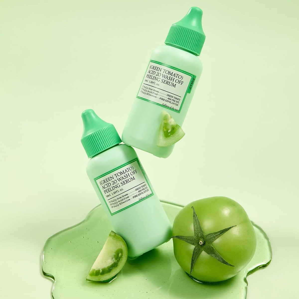 Fully Green Tomato Acid 20 Wash Off Peeling Serum - AHA BHA PHA Peeling Serumu