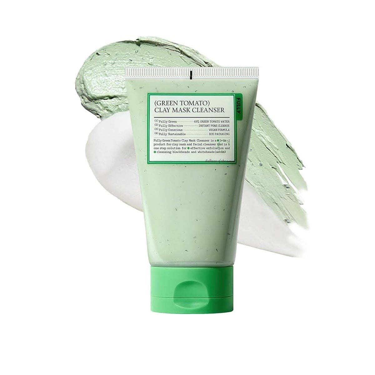 Fully Green Tomato Clay Mask Cleanser - Gözenek Arındırıcı Kil Temizleyici