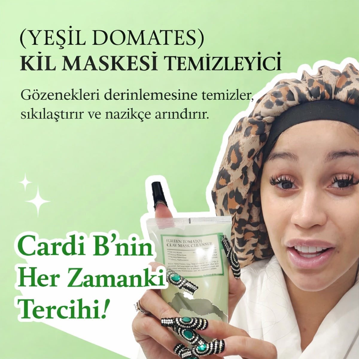 Fully Green Tomato Clay Mask Cleanser - Gözenek Arındırıcı Kil Temizleyici