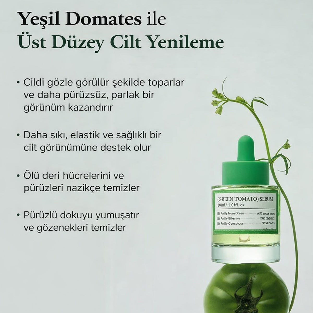 Fully Green Tomato Serum - Gözenek Arındırıcı Serum