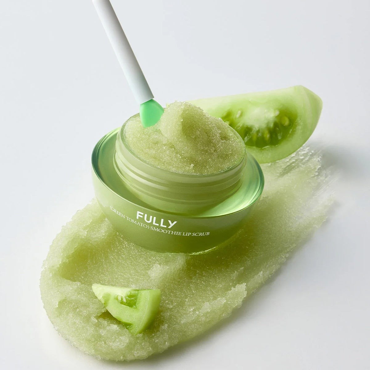Fully Green Tomato Smoothie Lip Scrub - Şeker Bazlı Dudak Peelingi