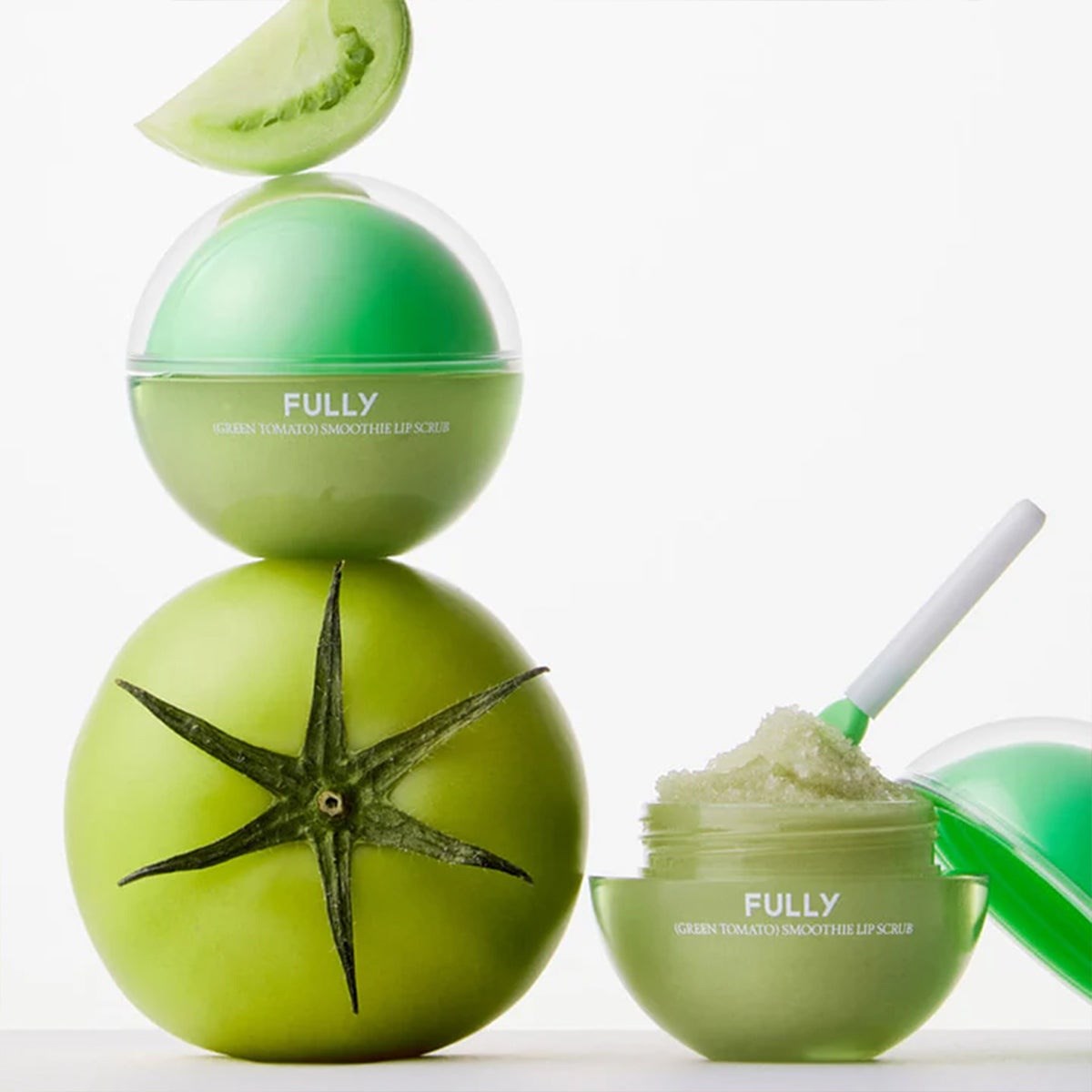 Fully Green Tomato Smoothie Lip Scrub - Şeker Bazlı Dudak Peelingi