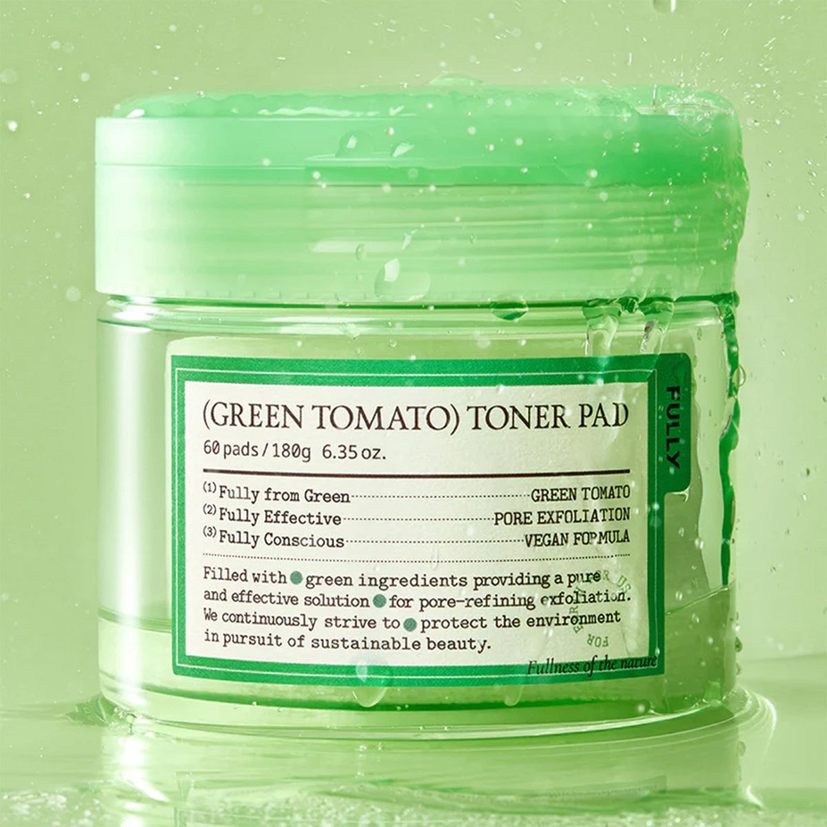 Fully Green Tomato Toner Pad - Sebum Dengeleyici Gözenek Tonik Ped
