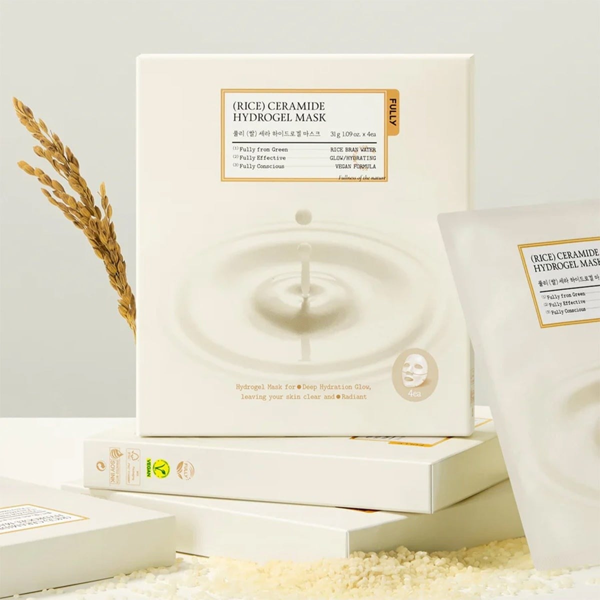 Fully Rice Ceramide Hydrogel Mask - Yoğun Nem Veren Maske