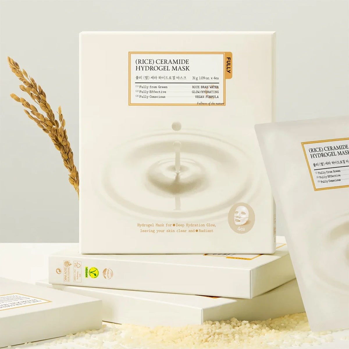 Fully Rice Ceramide Hydrogel Mask - Yoğun Nem Veren Maske