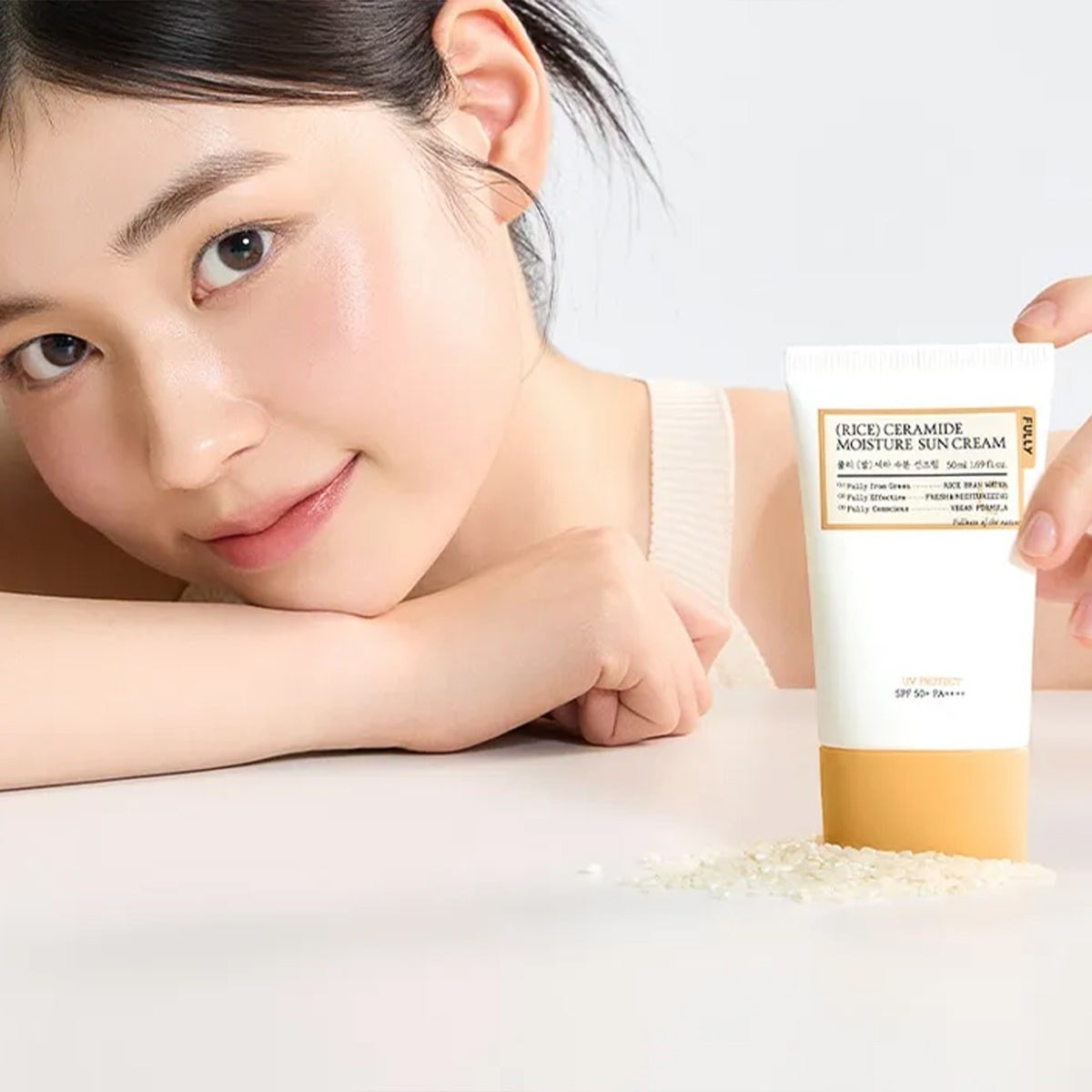Fully Rice Ceramide Sun Cream SPF50+ - Nemlendirici Güneş Kremi