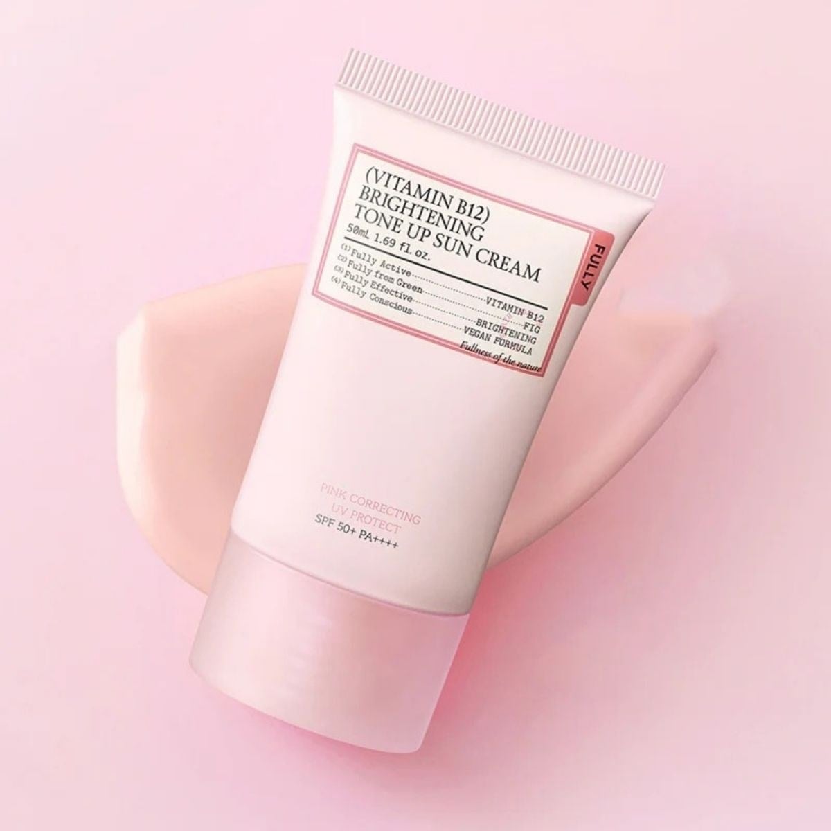 Fully Vitamin B12 Tone Up Sun Cream 50ml - Pembe Güneş Kremi