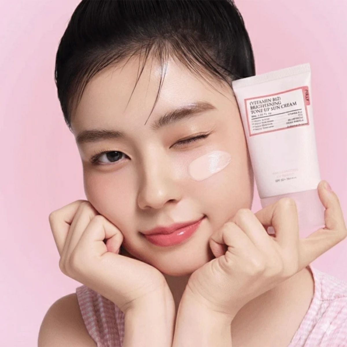 Fully Vitamin B12 Tone Up Sun Cream 50ml - Pembe Güneş Kremi