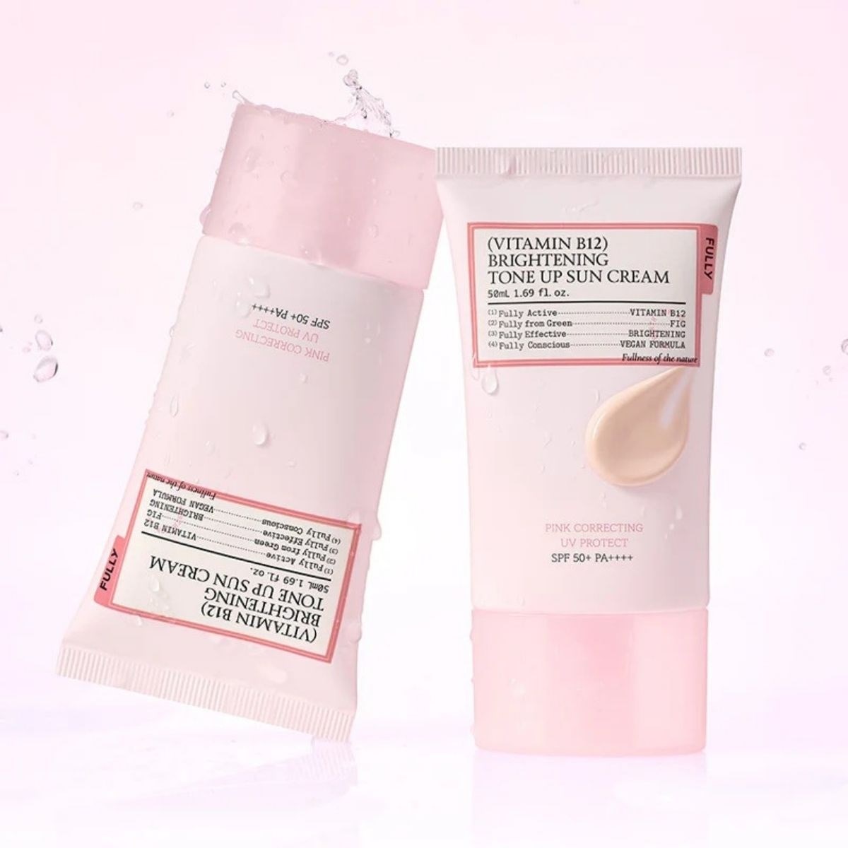 Fully Vitamin B12 Tone Up Sun Cream 50ml - Pembe Güneş Kremi