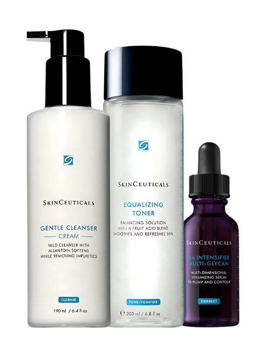 Gentle Cleanser 190 ml & Equalizing Toner 200 ml & HA Intensifier Multi-Glycan 15 ml