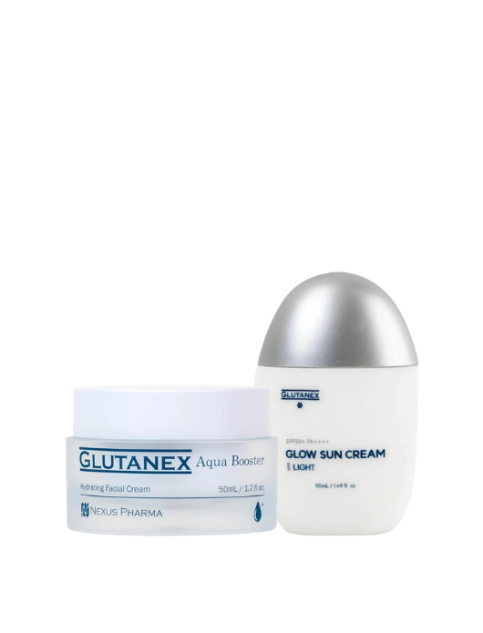 Glutanex Glow Sun Cream 50 ml & Glutanex Aqua Booster 50 ml