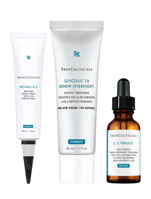 Glycolic 10 Renew Night 50 ml & Retinol 0.3 30 ml & CE Ferulic 15 ml