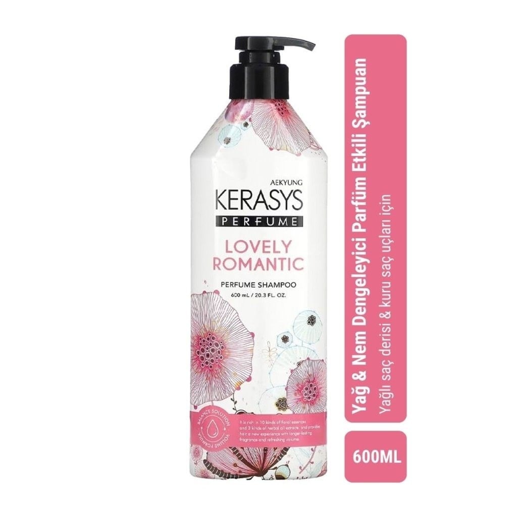Kerasys Classic Perfume Shampoo Lovely Romantic - Kokulu Şampuan 600 ml